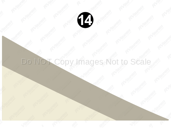 Cab Door Creme Print Triangle