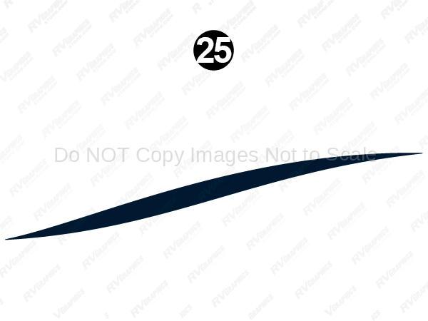 Mid Thick Blue Swoosh