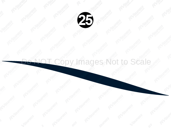 Mid Thick Blue Swoosh