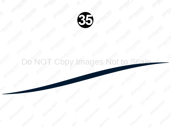 Rear Thin Blue Swoosh