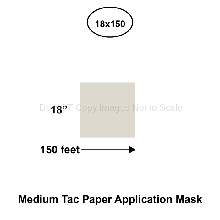 18" x 150' Medium Tac Paper Application Mask