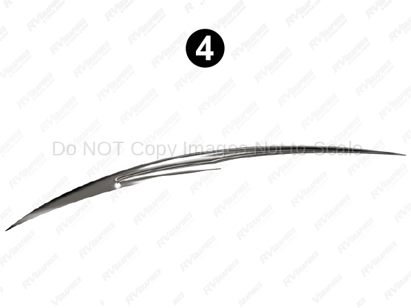 Fwd Lwr Print Split Swoop