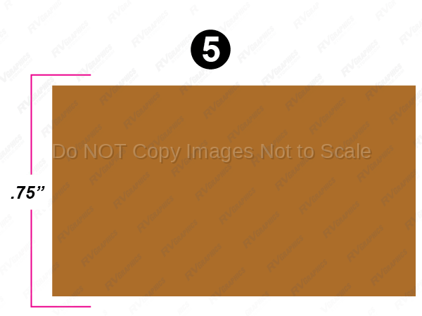 .75" x 180" Blue Roll Stripe