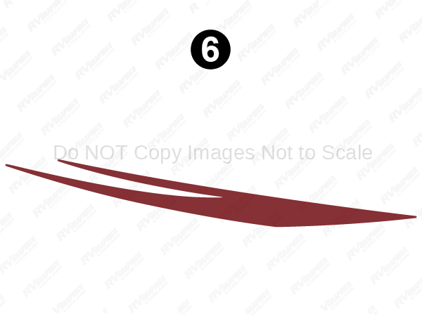 Burgundy Split Spear