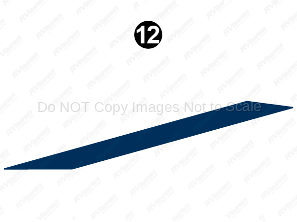 Mid Skirt Blue Stripe