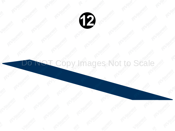 Mid Skirt Blue Stripe