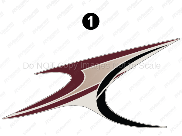 Back Burgundy Graphic