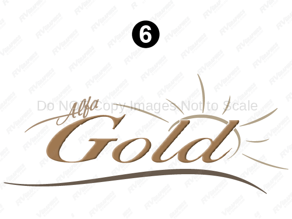 FW Rear Alfa Gold Logo