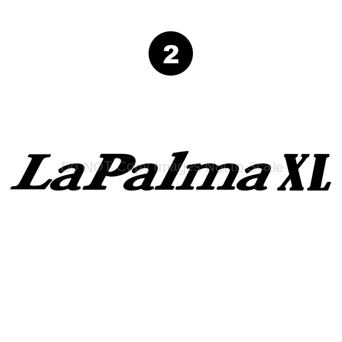 Rear La Palma XL Logo