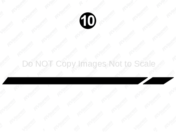 Long Split Black Stripe