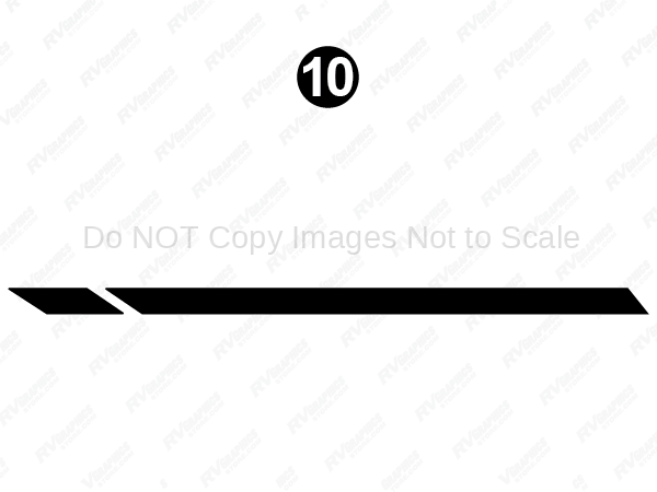 Long Split Black Stripe