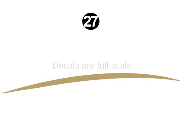 Rear Upper Gold Sweep