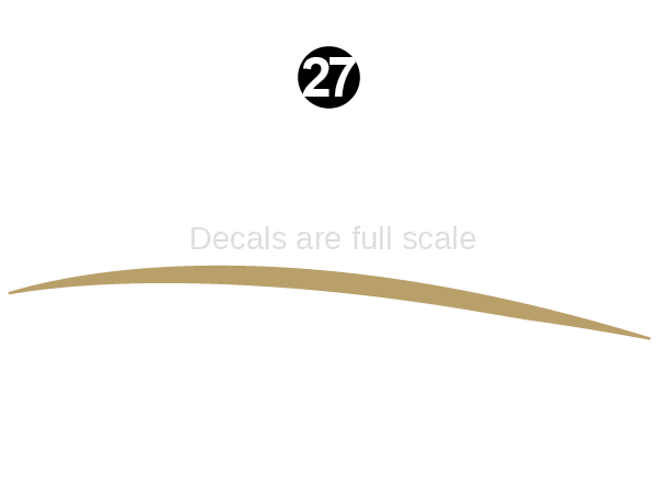 Rear Upper Gold Sweep