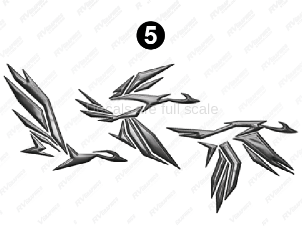 Side Geese Set Curb-Passenger Side