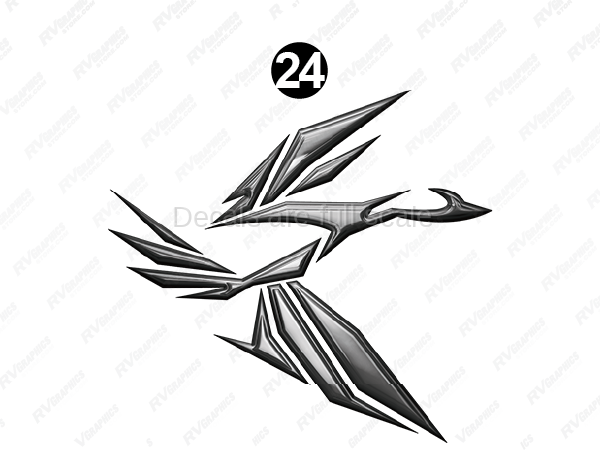 Rear Large Goose Curb-Passenger Side