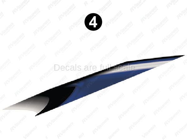 Mid Blue Print Wedge
