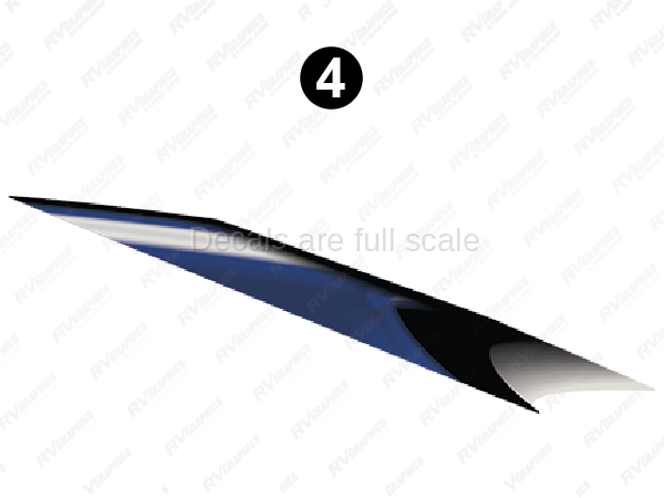 Mid Blue Print Wedge