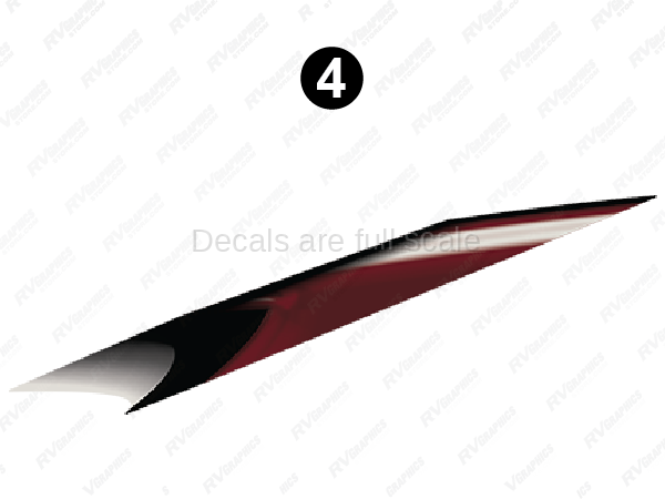 Mid Red Print Wedge