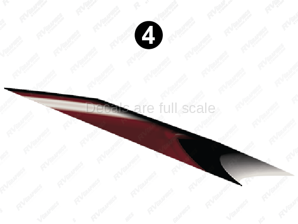 Mid Red Print Wedge