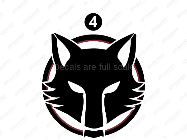 Rear Wolf Emblem