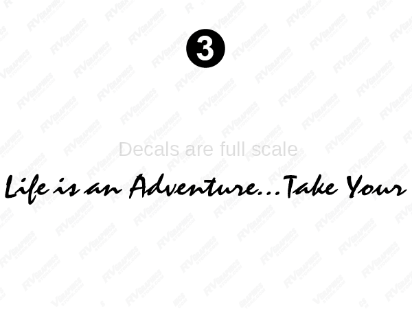 Life's Tag Line Decal
