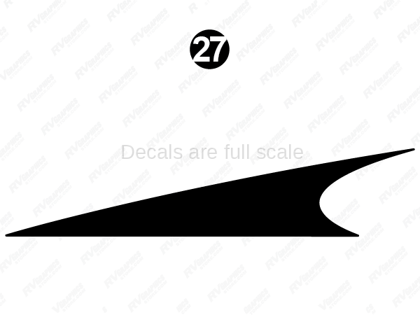 Rear Skirt Black Fin
