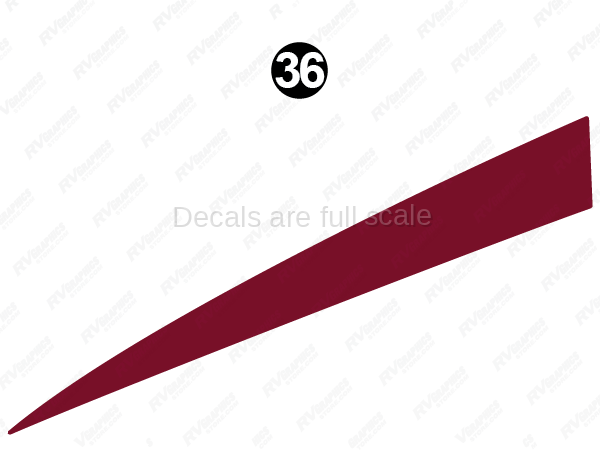 Long Red Sweep Fwd Tip-Roadside-Driver Side