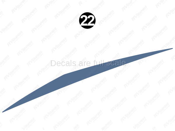 Long Blue Sweep Upper-Roadside-Driver Side