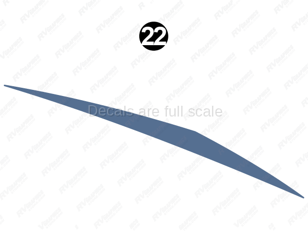 Long Blue Sweep Upper