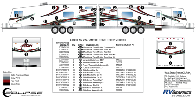 Eclipse - Attitude - 2007 Attitude Toyhauler Trailer