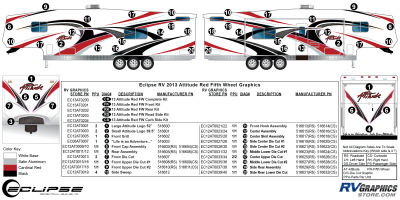 Eclipse - Attitude - 2013 FW-Fifth Wheel Red
