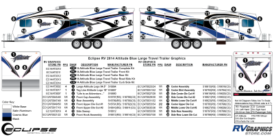 Eclipse - Attitude - 2014 Attitude Travel Trailer Large Blue