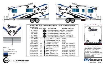 Eclipse - Attitude - 2014 Attitude Small Travel Trailer Blue