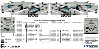 Eclipse - Attitude - 2014 Attitude Fifth Wheel Gray