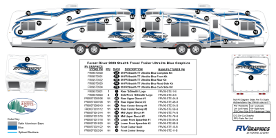 Forest River - Stealth - 2009 Stealth TT-Travel Trailer-UltraLite-Blue