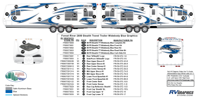 Forest River - Stealth - 2009 Stealth TT-Travel Trailer-Widebody-Blue