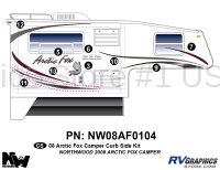 Arctic Fox - 2008 Arctic Fox Camper - 8 Piece 2008 Arctic Fox Camper Curbside Graphics Kit