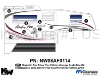 9 Piece 2008 Arctic Fox Camper Silver Fox Edition Curbside Graphics Kit