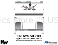 Arctic Fox - 2007 Arctic Fox Camper - 1 Piece 2007 Arctic Fox Camper Front Graphics Kit