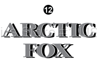 Arctic Fox - 2001-2003 Arctic Fox FW-Fifth Wheel - FW Front Arctic Fox Letters