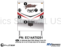 Attitude - 2014 FW-Fifth Wheel Red - 2014 RED Attitude Fifth Wheel Front Graphics Kit