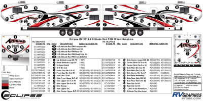 Eclipse - Attitude - 2014.5 Attitude Fifth Wheel Red