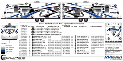 Eclipse - Attitude - 2014.5 Attitude Toyhauler Trailer Lg Blue