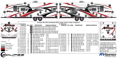 Eclipse - Attitude - 2014.5 Attitude Toyhauler Trailer Lg-Red