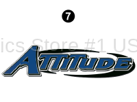 Attitude - 2016 FW-Fifth Wheel Blue - Rear Attitude Logo 69.75"Reflective