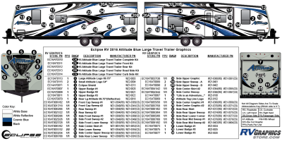 Eclipse - Attitude - 2016 Attitude Toyhauler Trailer Large Blue