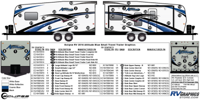 Eclipse - Attitude - 2016 Attitude Small Travel Trailer Blue
