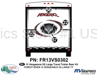 2013 Vengeance SS Large Trailer Rear Graphics Kit
