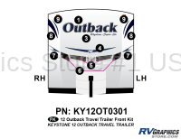 Outback - 2011 Outback TT-Travel Trailer - 2012 Outback Travel Trail Front Graphics Kit