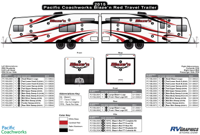 Pacific Coachworks - Blaze'n - 2015 Blaze'n TT-Travel Trailer Red Version